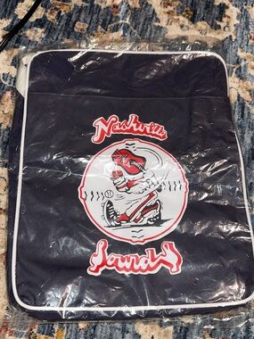 NWT Nashville Tn Sounds Baseball Middle TN Toyota Unisex Zipper Blue Bag